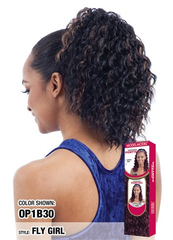 MODEL MODEL Drawstring Ponytail Fly Girl-1- Sareya Beauty - Calgary hair store